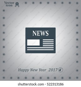 Flat icon of news