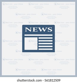 Flat icon of news