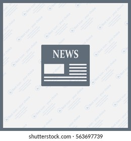 Flat icon of news
