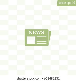 Flat icon of news
