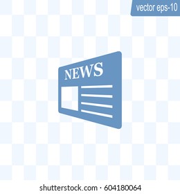 Flat icon of news