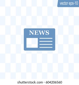 Flat icon of news