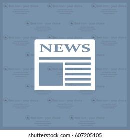 Flat icon of news