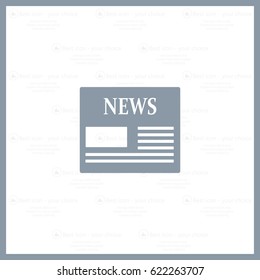 Flat icon of news