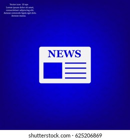 Flat icon of news