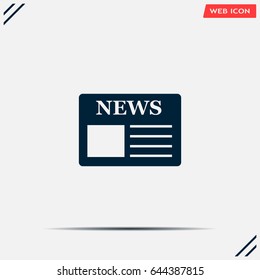 Flat icon of news