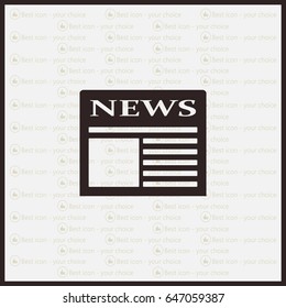 Flat icon of news