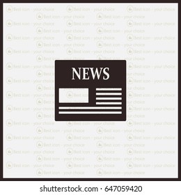Flat icon of news