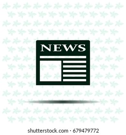 Flat icon of news