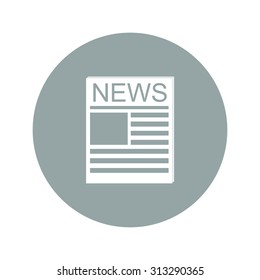 Flat  icon of news. Flat design style eps 10