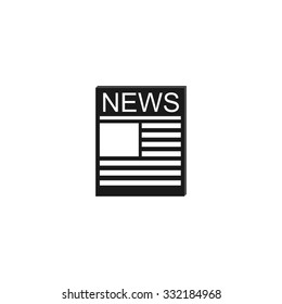 Flat  icon of news. Flat design style eps 10