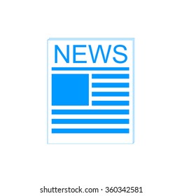 Flat  icon of news. Flat design style eps 10