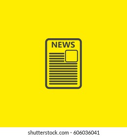 Flat icon of news. vector illustration