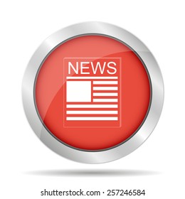 Flat  icon of news. Vector illustrator EPS