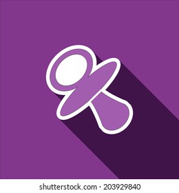 Flat icon nipple