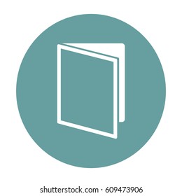 Flat icon. Notepad book.