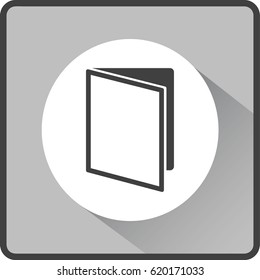 Flat icon. Notepad book.