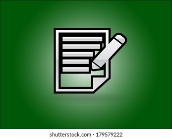 Flat  icon of notes