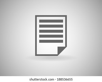 Flat icon of notes