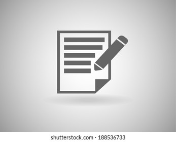 Flat  icon of notes