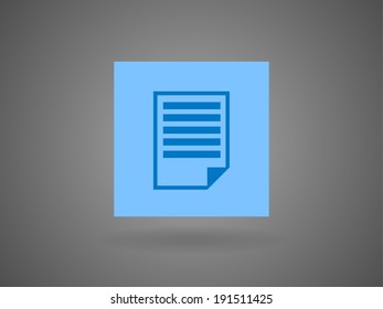 Flat icon of notes