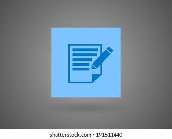 Flat  icon of notes