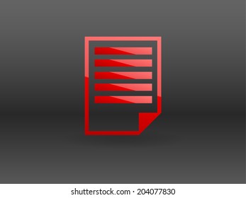Flat icon of notes