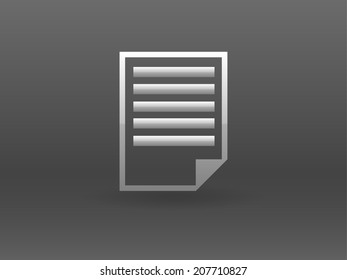 Flat icon of notes