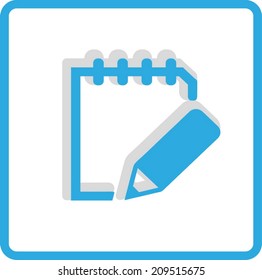 Flat icon of notes