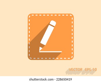 Flat  icon of notes