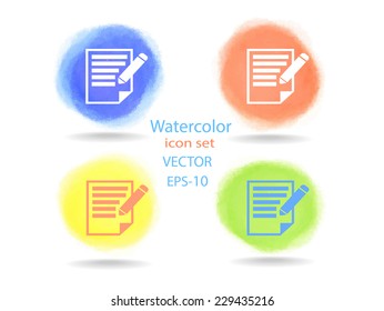 Flat  icon of notes