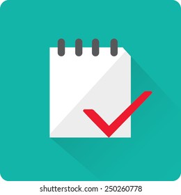 Flat icon of notes