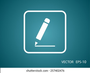 Flat  icon of notes