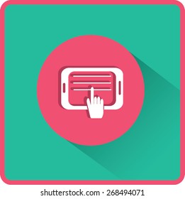 Flat icon of notes