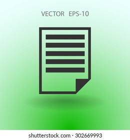 Flat icon of notes
