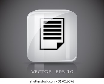 Flat icon of notes