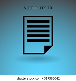 Flat icon of notes