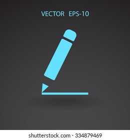 Flat  icon of notes