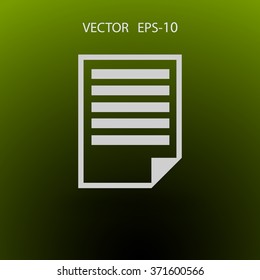 Flat icon of notes