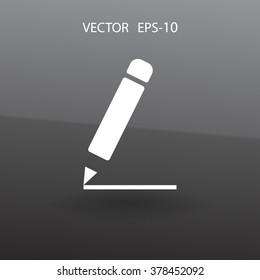 Flat  icon of notes