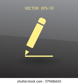 Flat  icon of notes