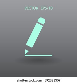 Flat  icon of notes