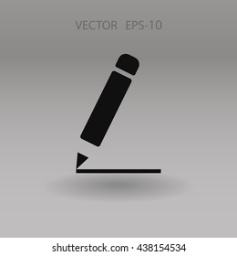 Flat  icon of notes