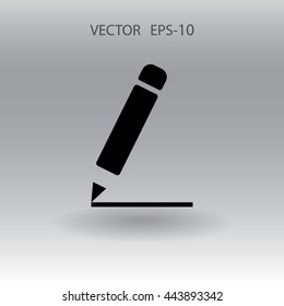 Flat  icon of notes