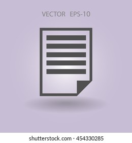 Flat icon of notes