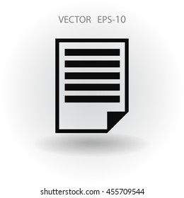 Flat icon of notes