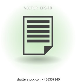 Flat icon of notes