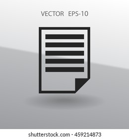 Flat icon of notes