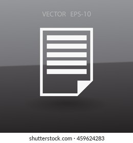Flat icon of notes