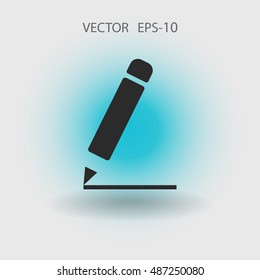 Flat  icon of notes